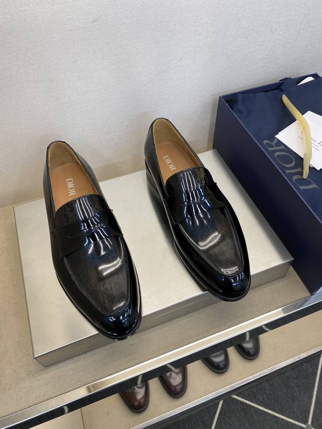 Top Quality Dio Formal Leather Shoes Pure High Quality 1 1 Comparison Fabric Ori