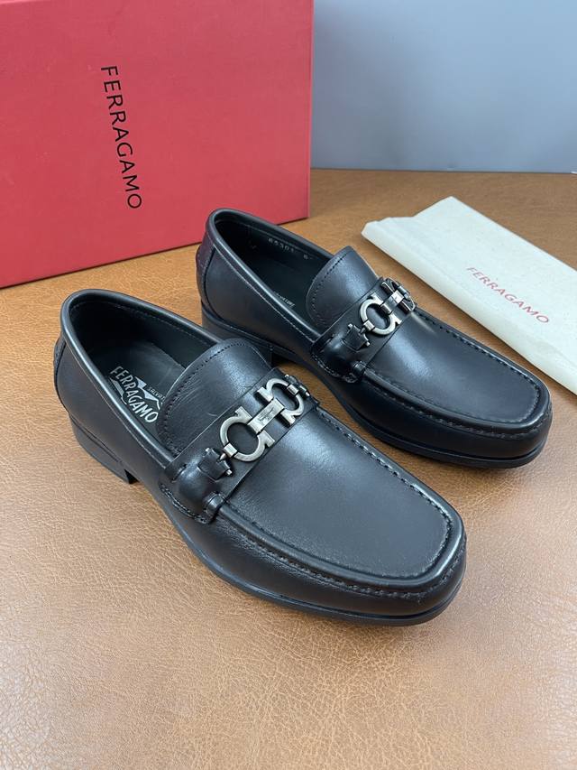 ferragam Ferragamo New Men's Driving Shoes Are Made Of Imported Cowhide With