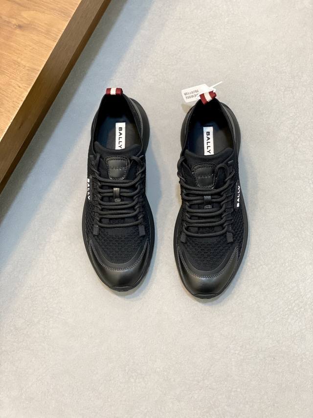 bally Bally's New Men's Casual Knitted Fabric Sports Shoes This High-Tech Kni