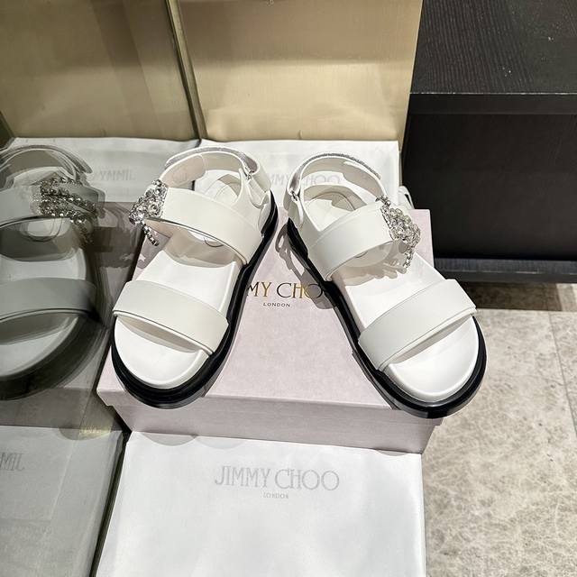 Factory P Price P Price Jmyy Choo Beach Sandals Rhinestone Matching Design Style