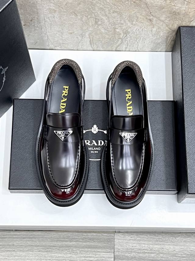 prad* High-End Classic Men's Loafers Meet Brand-New Volume And Exquisite Deta
