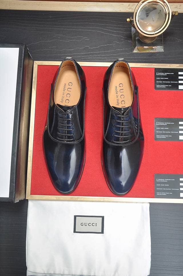 Factory Price P Italy's Top Luxury Men's Shoes Giant Gucci Full Cowhide Lining N