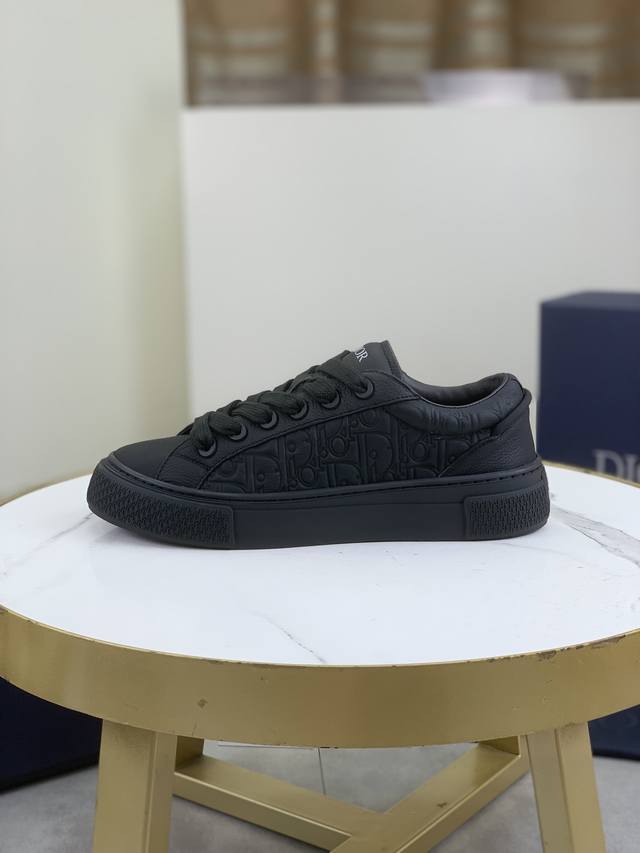 Factory P Price P Top Version Dior B33 Couple Sneakers White Smooth Cowhide And