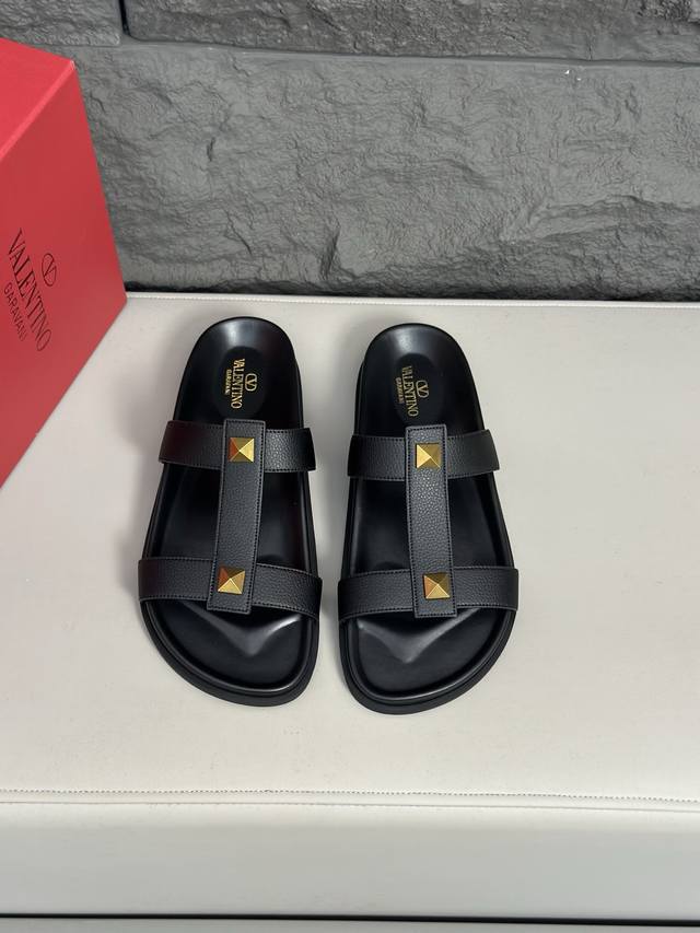 valentino New Valentino Slippers Made Of Cowhide And Wear-Resistant Non-Slip