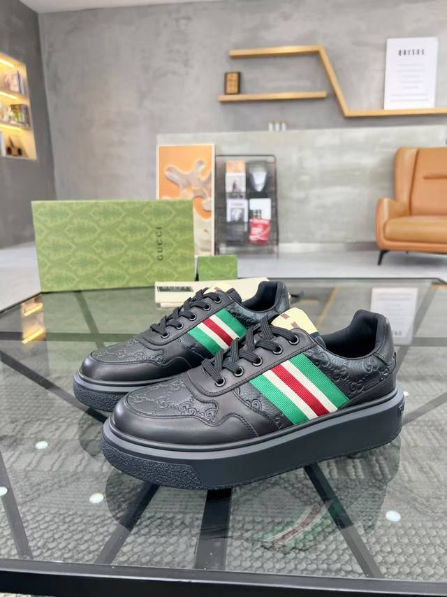 New Men's Shoes Gucci] Latest Shoes Shipped Original Quality Fashion Trend Using