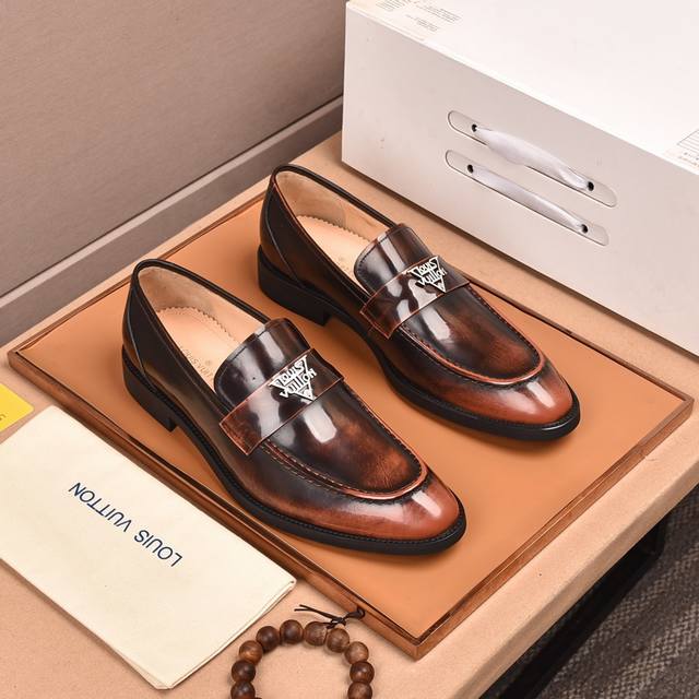 Factory P Price Men's Sports Shoes Original Water-Dyed Cow Lining Louis Vuitton*