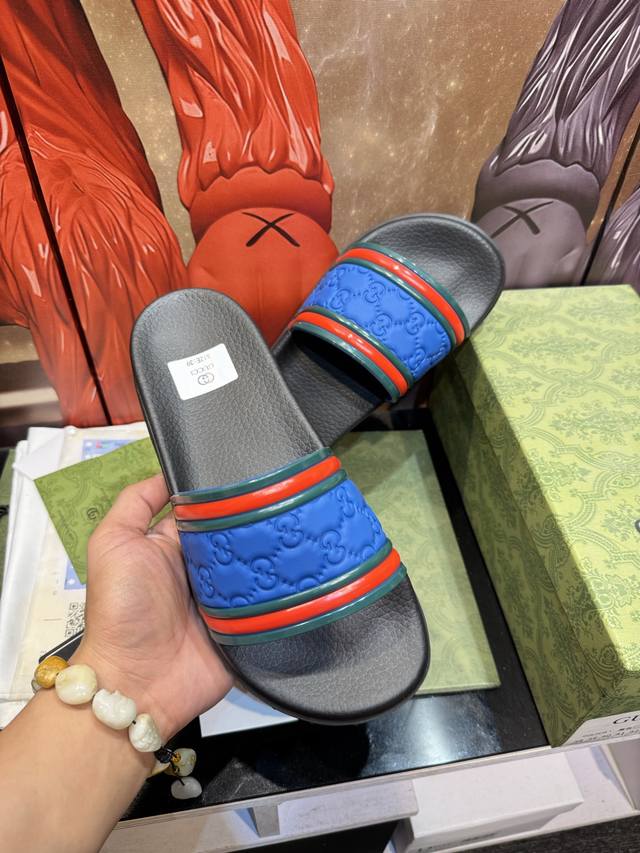 Factory P Price P High Version Gucci High-End Couple Slippers Upper Material Eva