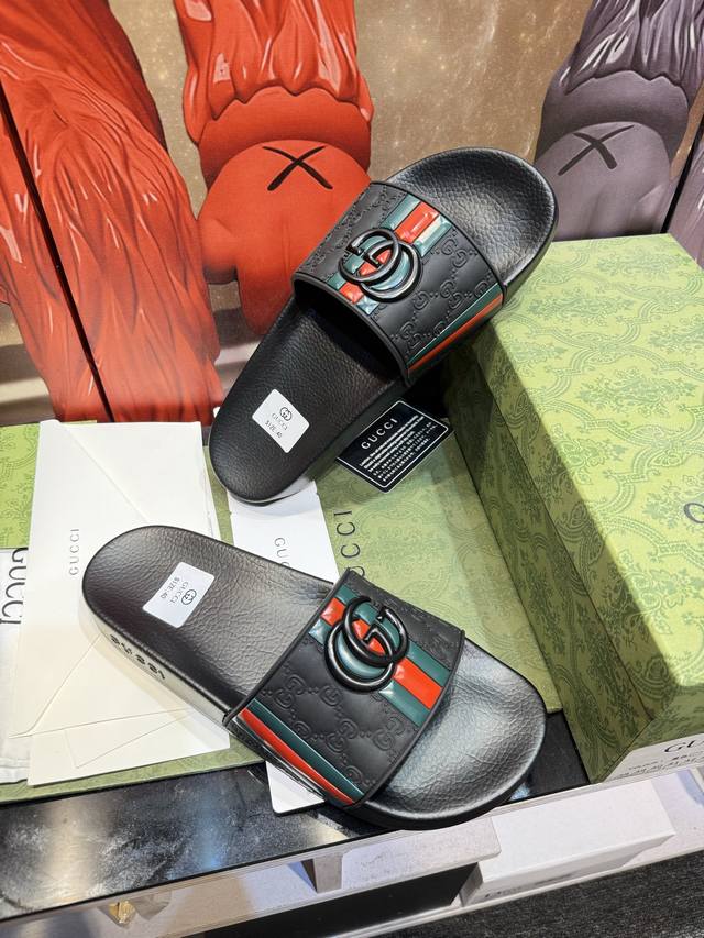Factory P Price P G High-End Men's Summer Slippers Embossed With Brand Logo Priv