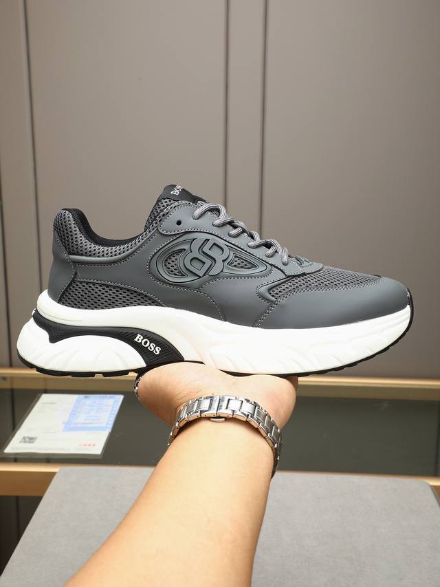 boss The Style Is Novel And Fashionable. The Upper Is Made Of First-Layer Cal