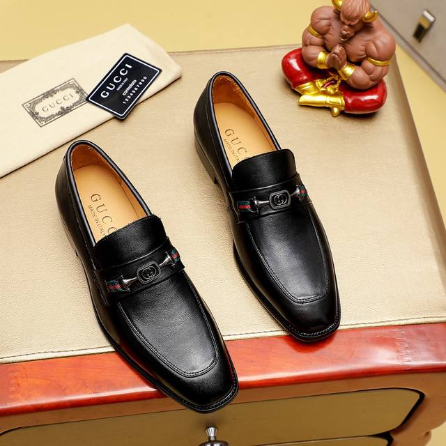 Factory P Price Gucci Gucci Official Website Men's Business Formal Leather Shoes