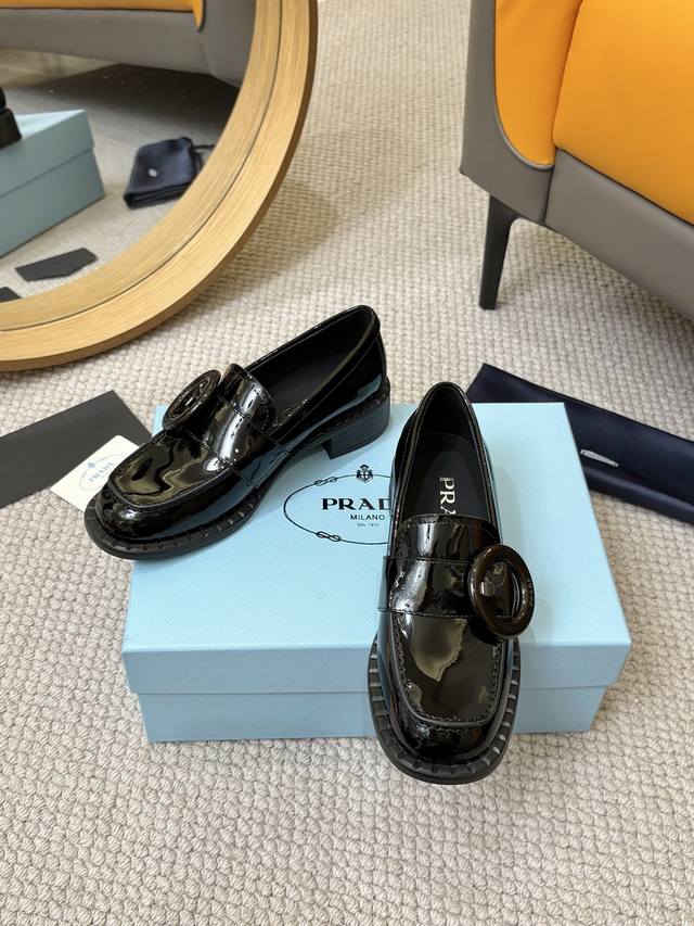 2025 Prada Platform Shoes, Triangle Logo Loafers, Retro Monogram, You Will Ne