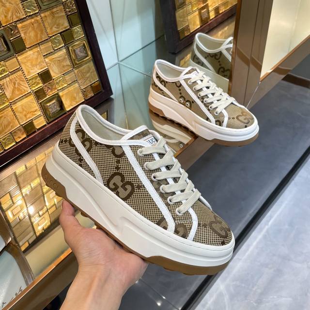p Direct Sales Gucci Low-Top Casual Sports Shoes Top Version Oil Edge Craft S