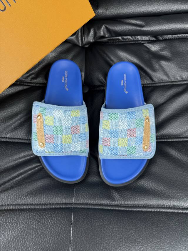38-45 Louis V* High-End Boutique Luxury Slippers 1:1 High-End Quality Leisure