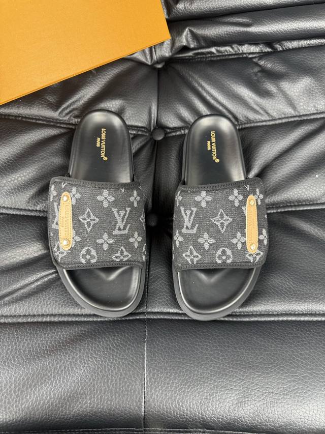 38-45 Louis V* High-End Boutique Luxury Slippers 1:1 High-End Quality Leisure