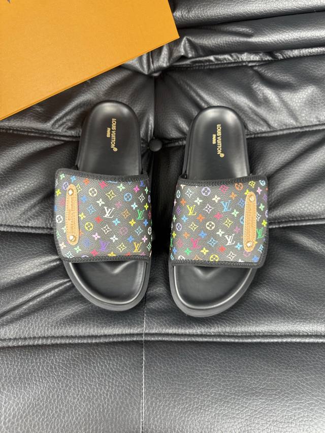 38-45 Louis V* High-End Boutique Luxury Slippers 1:1 High-End Quality Leisure