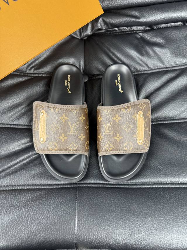 38-45 Louis V* High-End Boutique Luxury Slippers 1:1 High-End Quality Leisure