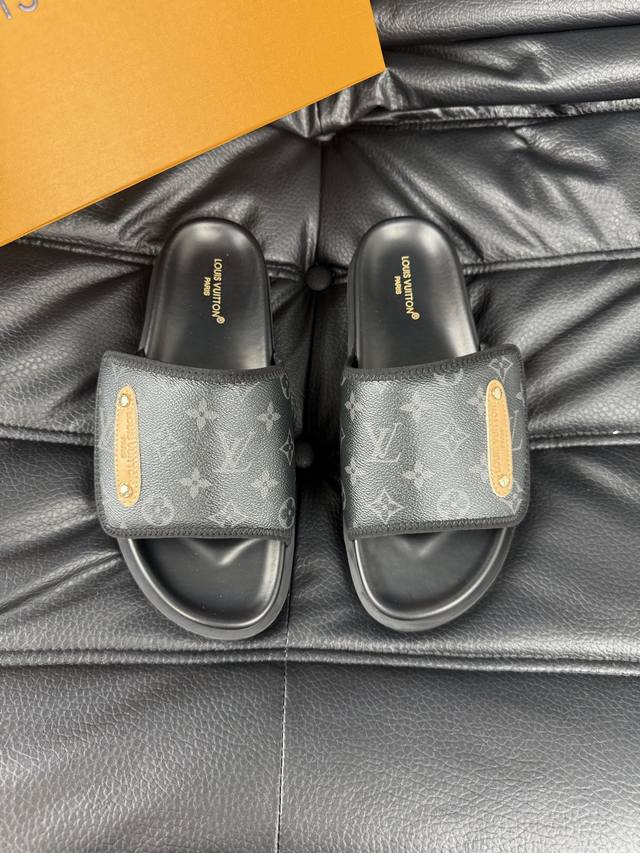 38-45 Louis V* High-End Boutique Luxury Slippers 1:1 High-End Quality Leisure