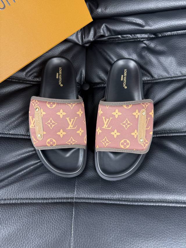 38-45 Louis V* High-End Boutique Luxury Slippers 1:1 High-End Quality Leisure
