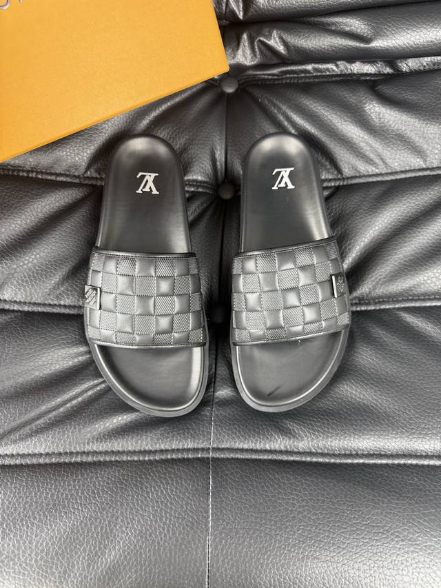 38-45 Louis V* High-End Boutique Luxury Slippers 1:1 High-End Quality Leisure