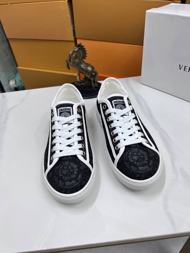 Factory Price P Versace New Boutique Casual Shoes Original High-Quality Upper Im
