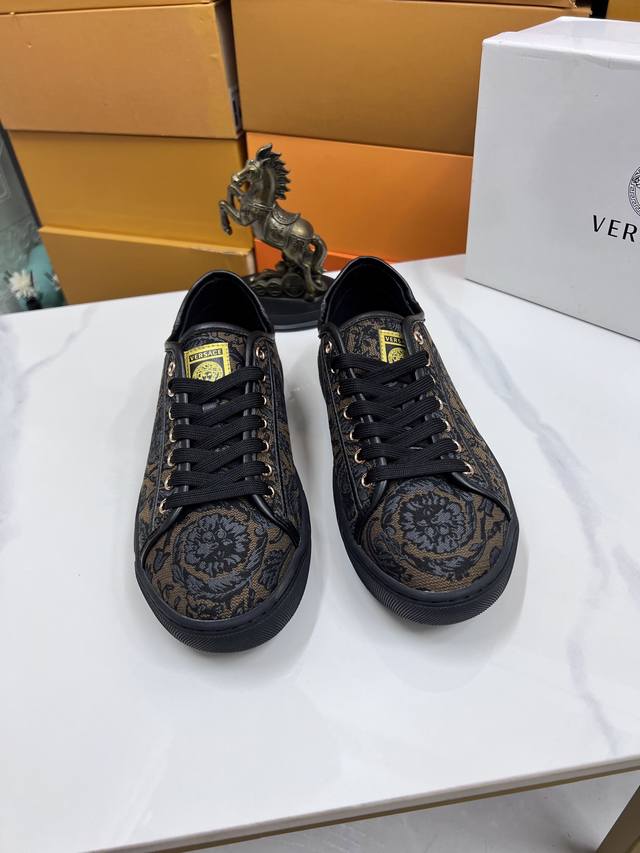 Factory Price P Versace New Boutique Casual Shoes Original High-Quality Upper Im