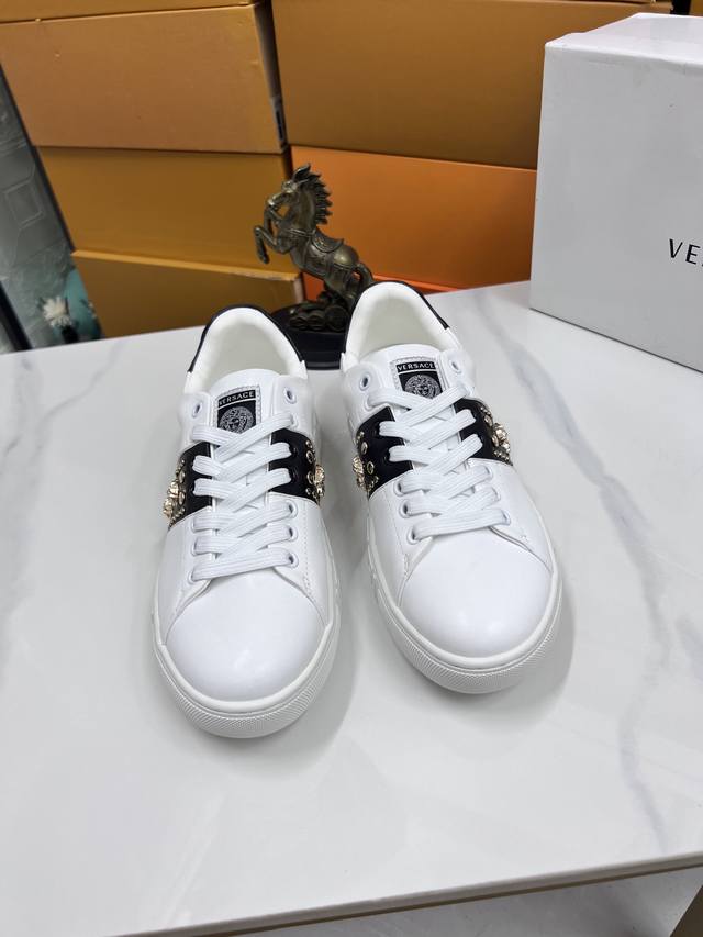 Factory Price P Versace New Boutique Casual Shoes Original High-Quality Uppers I