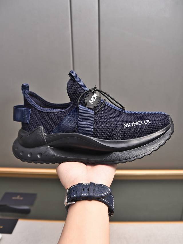 moncler Men's Outdoor Lace-Up Sneakers Are Comfortable And Non-Slip, Designed