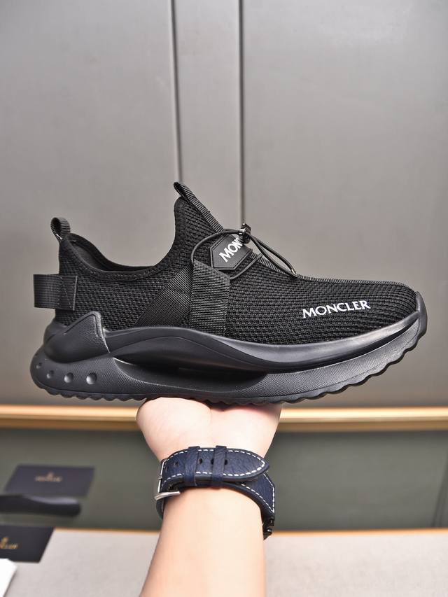 moncler Men's Outdoor Lace-Up Sneakers Are Comfortable And Non-Slip, Designed