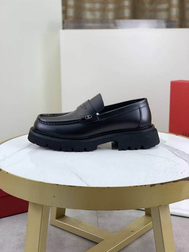 Factory P Price P Top Quality Salvatore Ferragamo Ferragamo Business Leather Sho