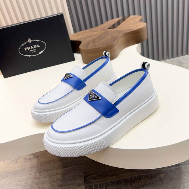 Thick Sole Trendy Brand Prada Main Push Avant-Garde Versatile Fashion Men's Shoe