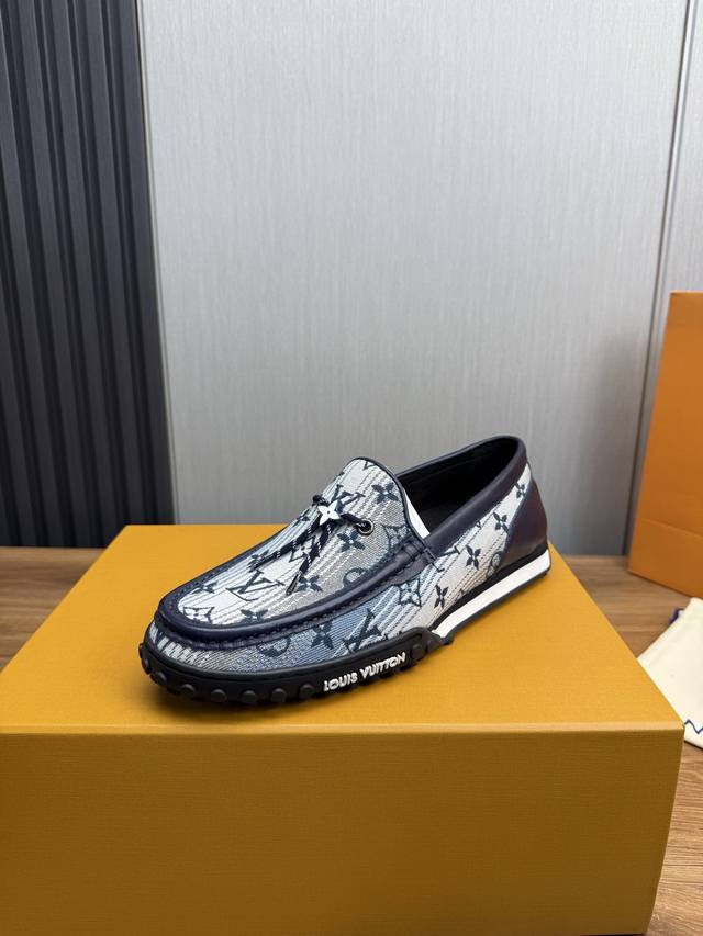 Factory P Price Lv. Men's Business Casual Leather Shoes Top Quality. 1:1 Deliver