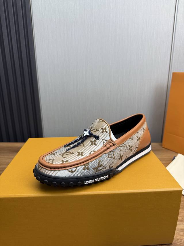 Factory P Price Lv. Men's Business Casual Leather Shoes Top Quality. 1:1 Deliver