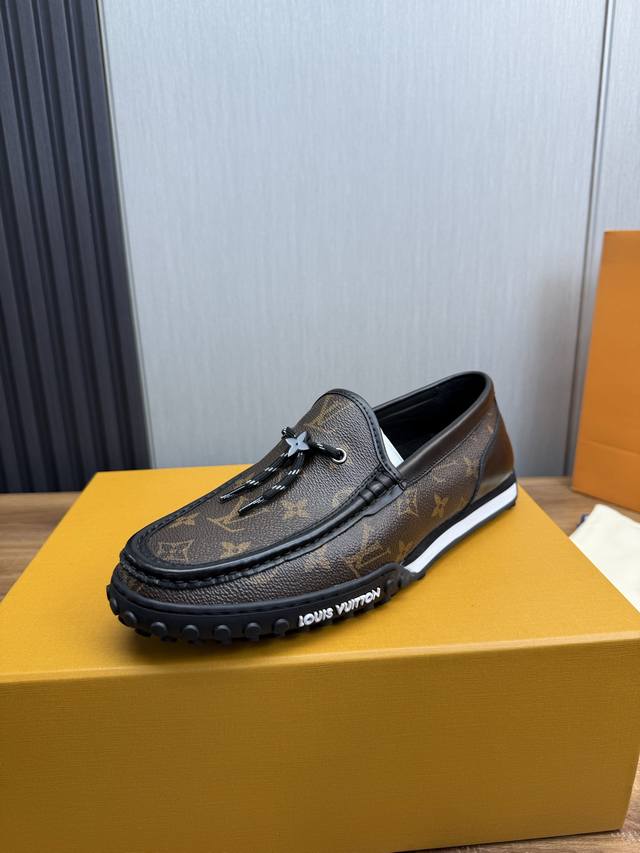 Factory P Price Lv. Men's Business Casual Leather Shoes Top Quality. 1:1 Deliver