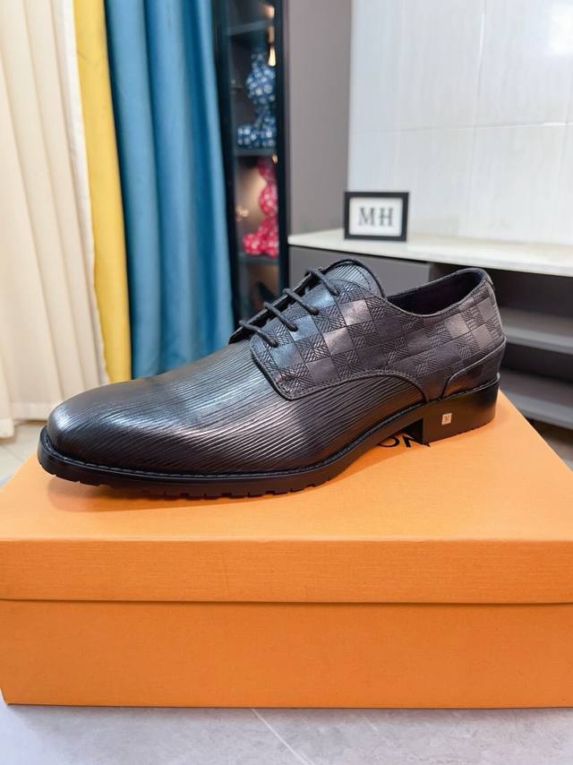 Factory Price P Cow Lining Lv Louis Vuitton New Open-Edge Pig Leather Shoes, The