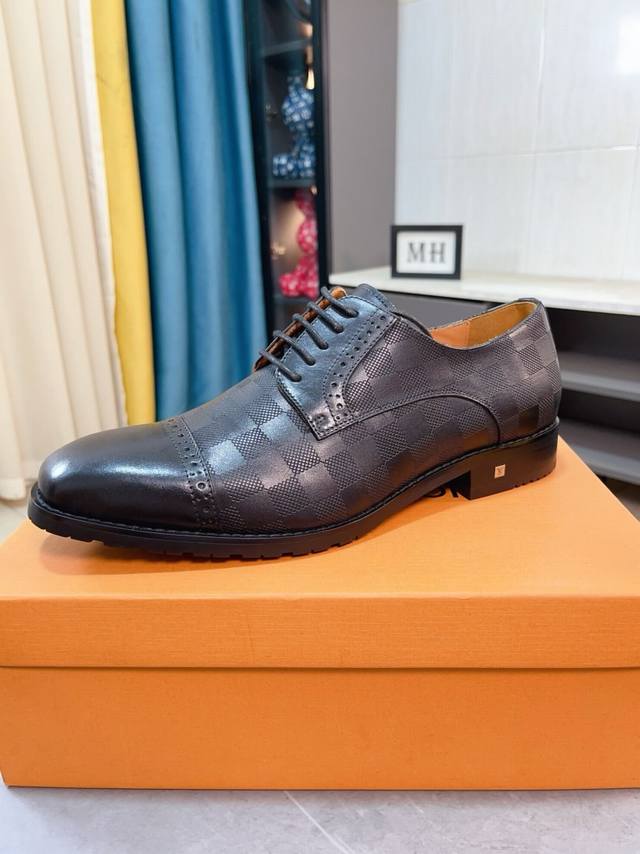 Factory Price P Cow Lining Lv Louis Vuitton New Open-Edge Pig Leather Shoes, The