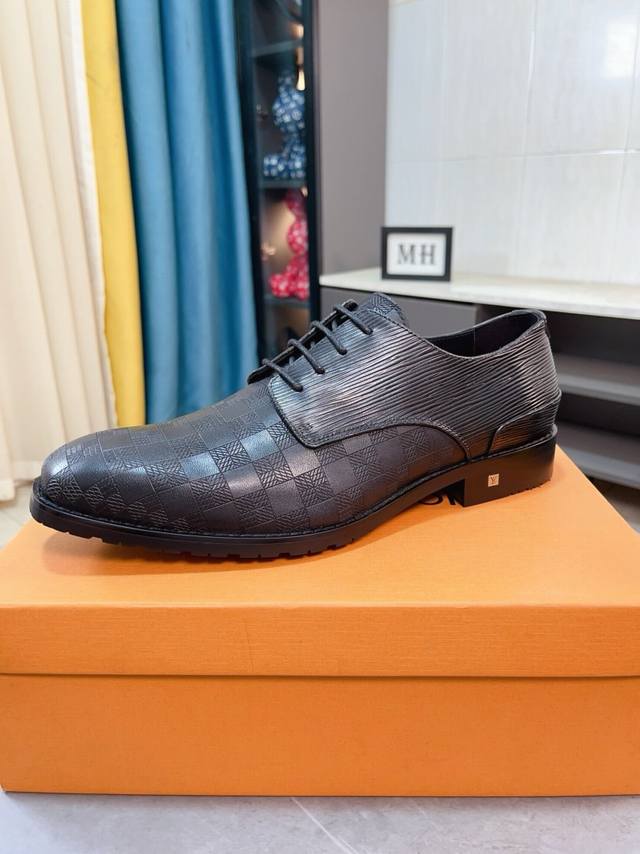 Factory Price P Cow Lining Lv Louis Vuitton New Open-Edge Pig Leather Shoes, The