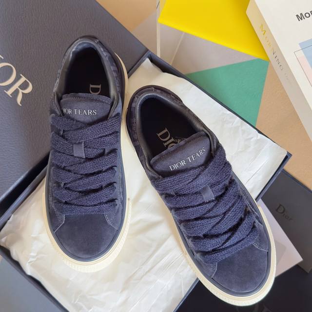 Top Version Couple's Model Dior Dior X Denim Tears Joint Collaboration Model B33