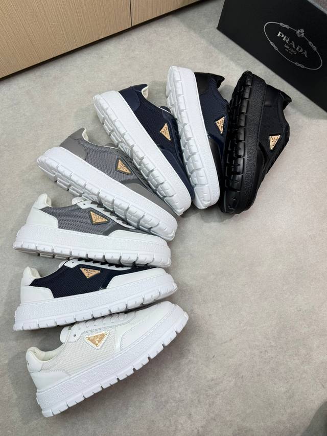 prada - High-End Quality Original Casual Sports Shoes - Upper Made Of Nappa C