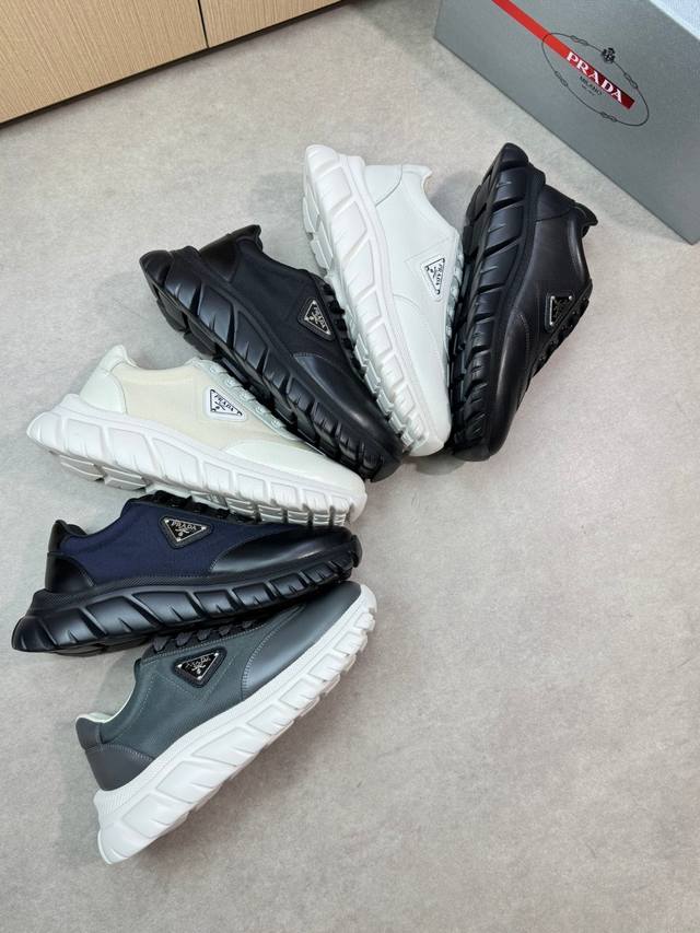 prada Prada - High-End Quality Original Casual Sports Shoes - Upper With Open