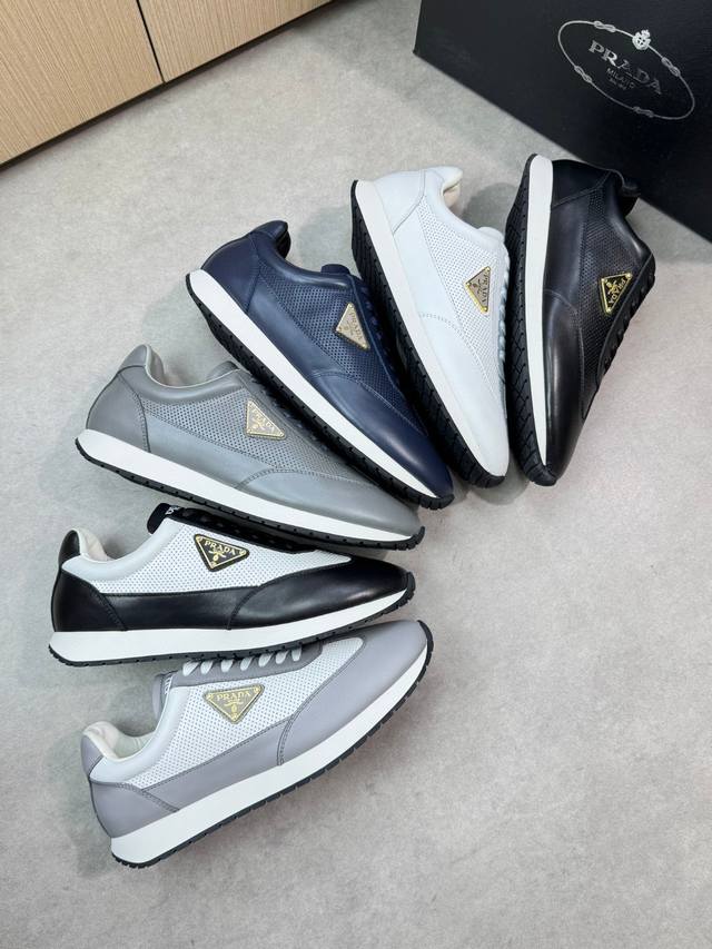 prada - High-End Quality Original Casual Sports Shoes - Upper Made Of Perfora