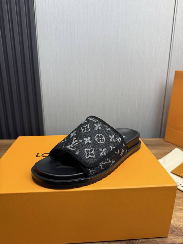 Factory P Price Lv. Hot Selling Men's Slippers Official Website One To One Produ