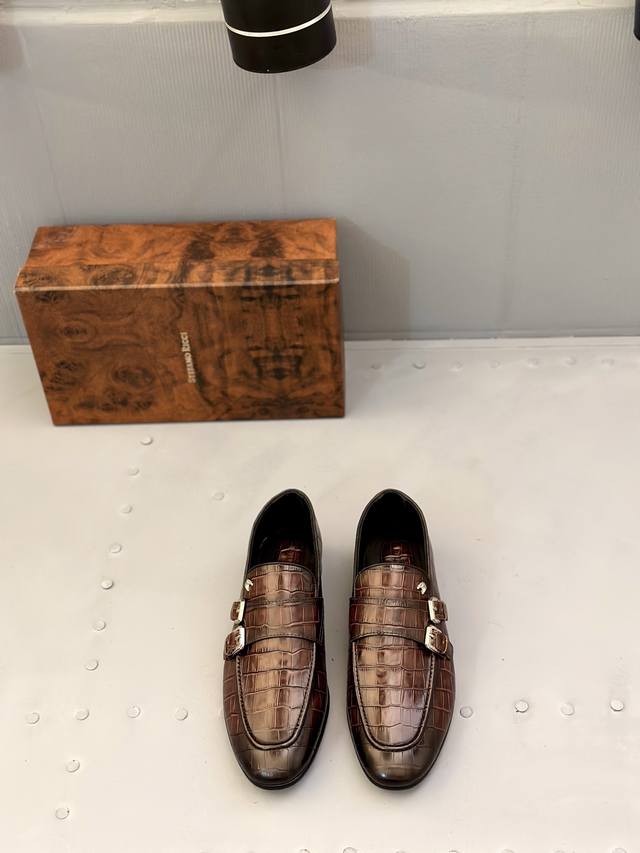 stefano Ricci High-End Men's Formal Casual Leather Shoes High-End Atmosphere