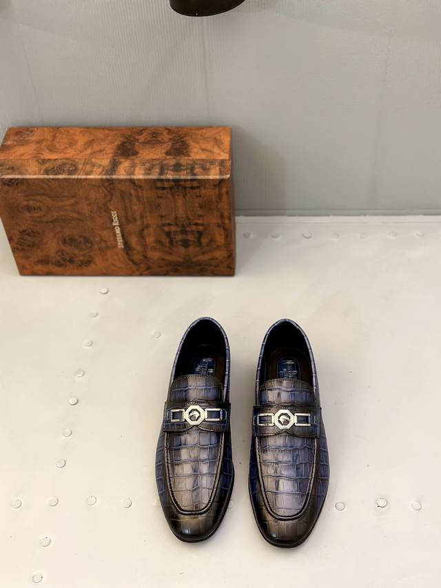 stefano Ricci High-End Men's Formal Casual Leather Shoes High-End Atmosphere