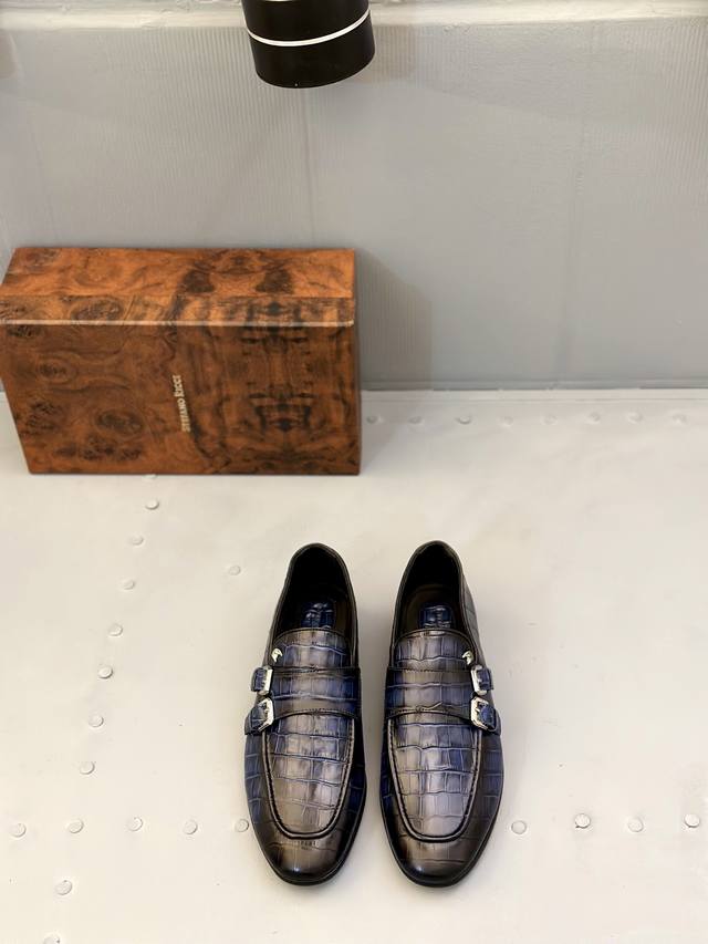 stefano Ricci High-End Men's Formal Casual Leather Shoes, High-End And Atmosp