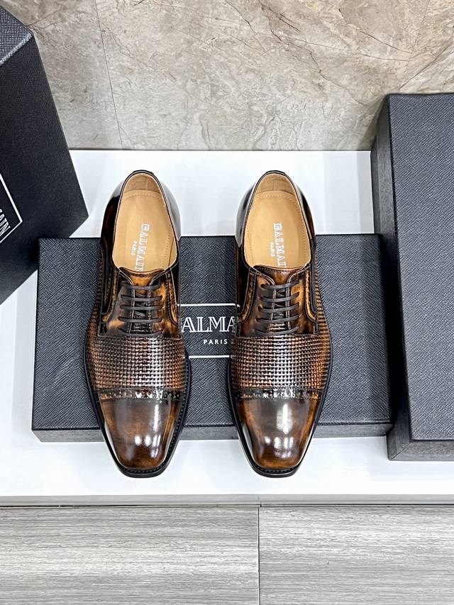 balmain Balmain's New Men's Leather Shoes Are Made Of Imported Original Cowhi