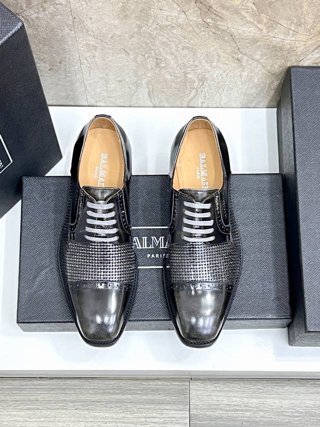 balmain Balmain's New Men's Leather Shoes Are Made Of Imported Original Cowhi