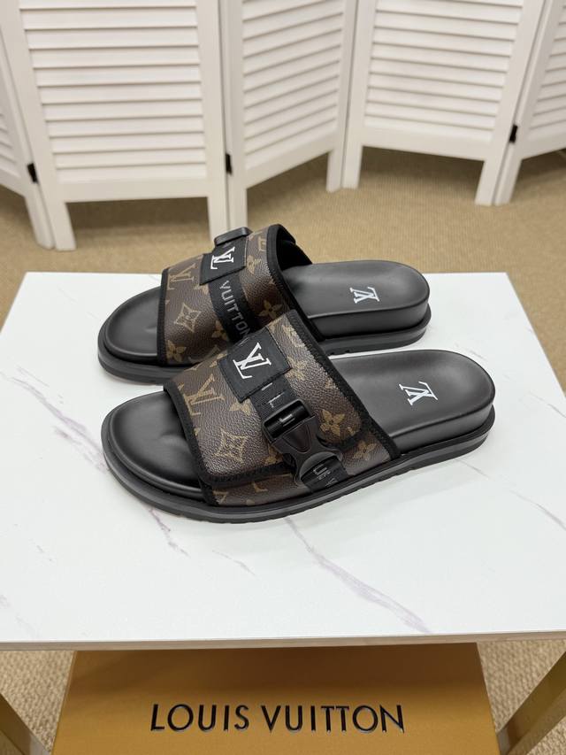 Real Price Lv-Louis Vuitton 2025 Spring And Summer New Slippers Are Both Fashion