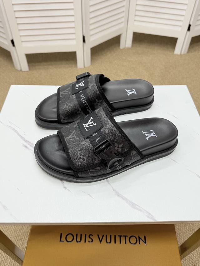Real Price Lv-Louis Vuitton 2025 Spring And Summer New Slippers Are Both Fashion