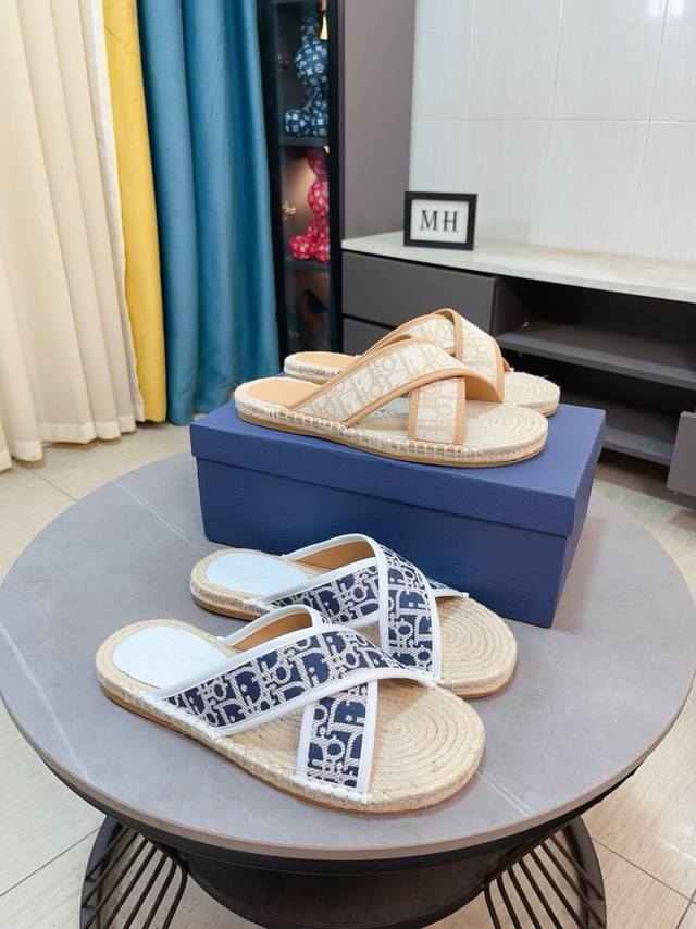 Factory Price P High-End Version Dior Men's Slippers High-End Atmosphere And Hig
