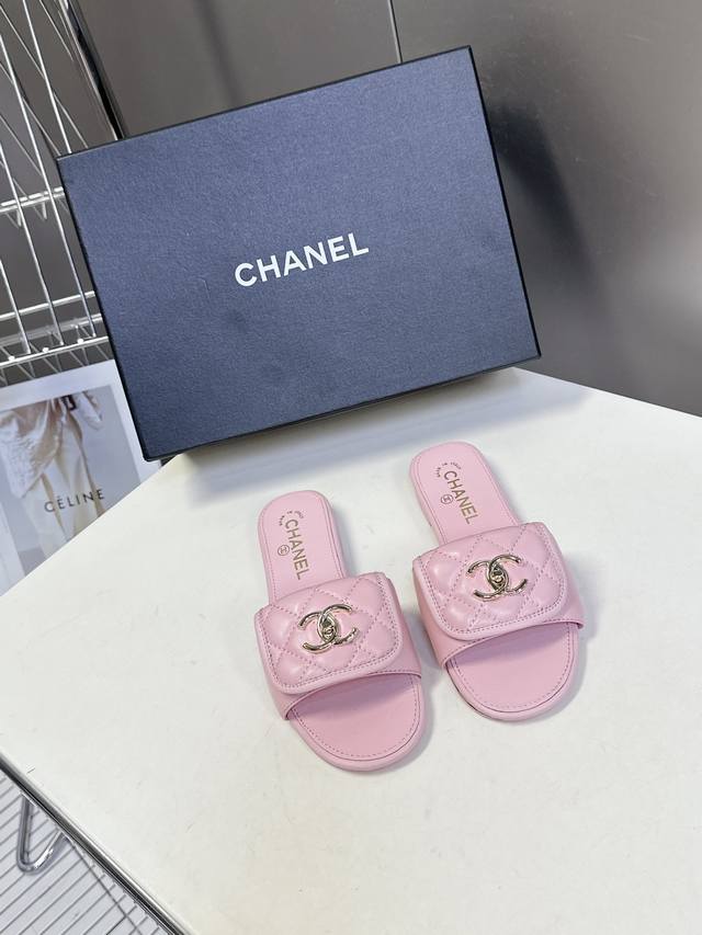 chanel Chanel's Latest Spring And Summer Double C Slippers Are A One-To-One R